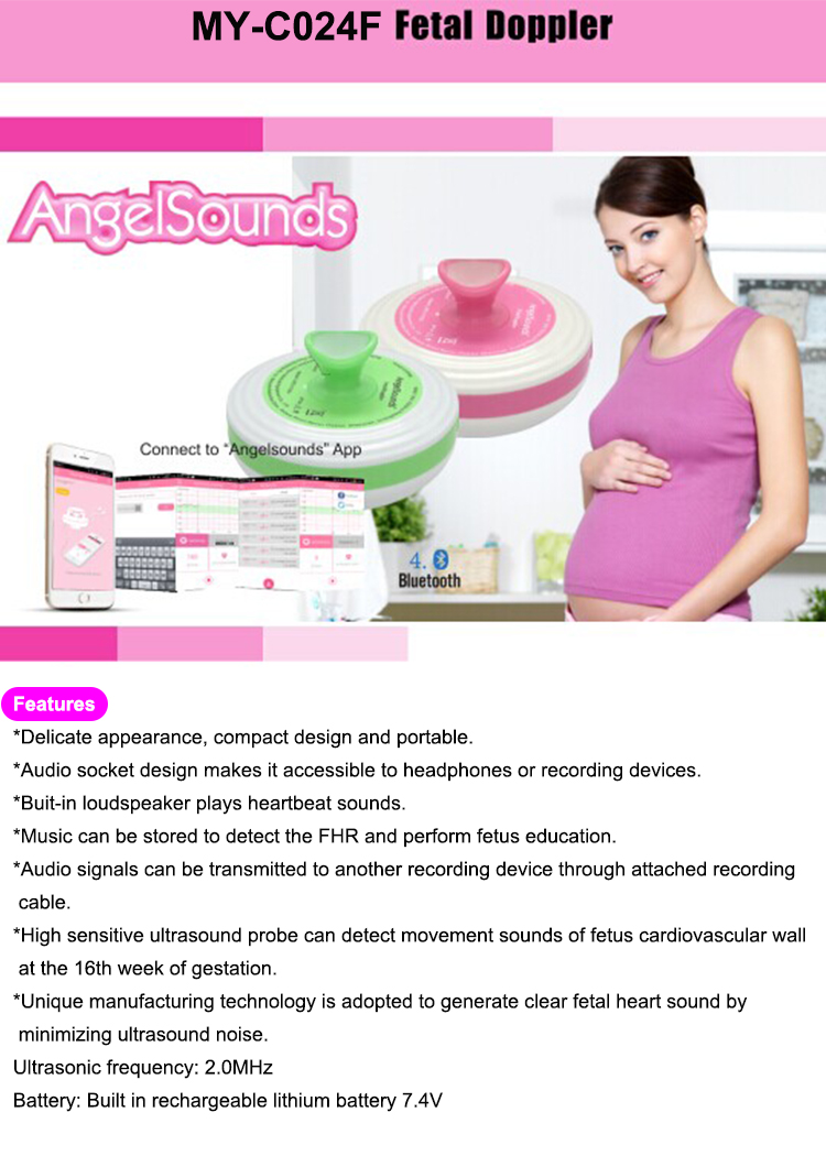 High Sensitivity Cheap price portable mini electronic Baby Heartbeat Monitor pregnancy pocket wireless bluetooth Fetal Doppler