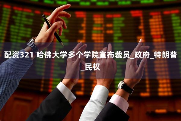 配资321 哈佛大学多个学院宣布裁员_政府_特朗普_民权